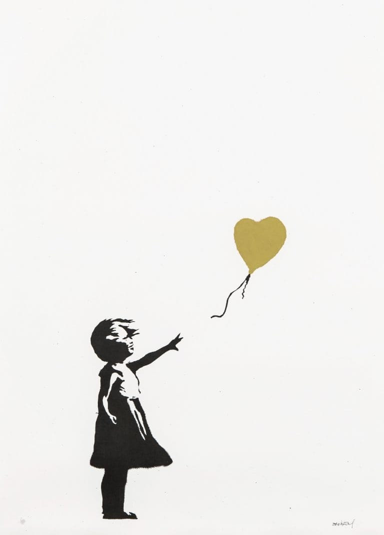 GIRL WITH BALLOON (GOLD)
