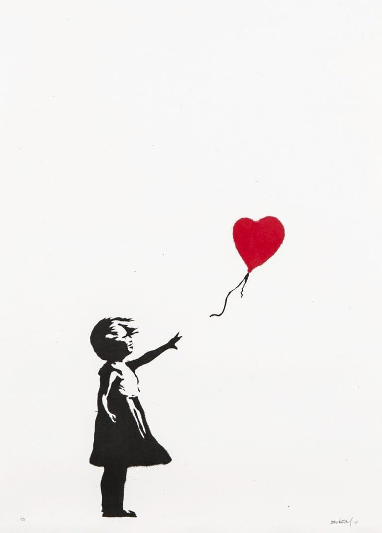 GIRL WITH BALLOON (PURPLE)