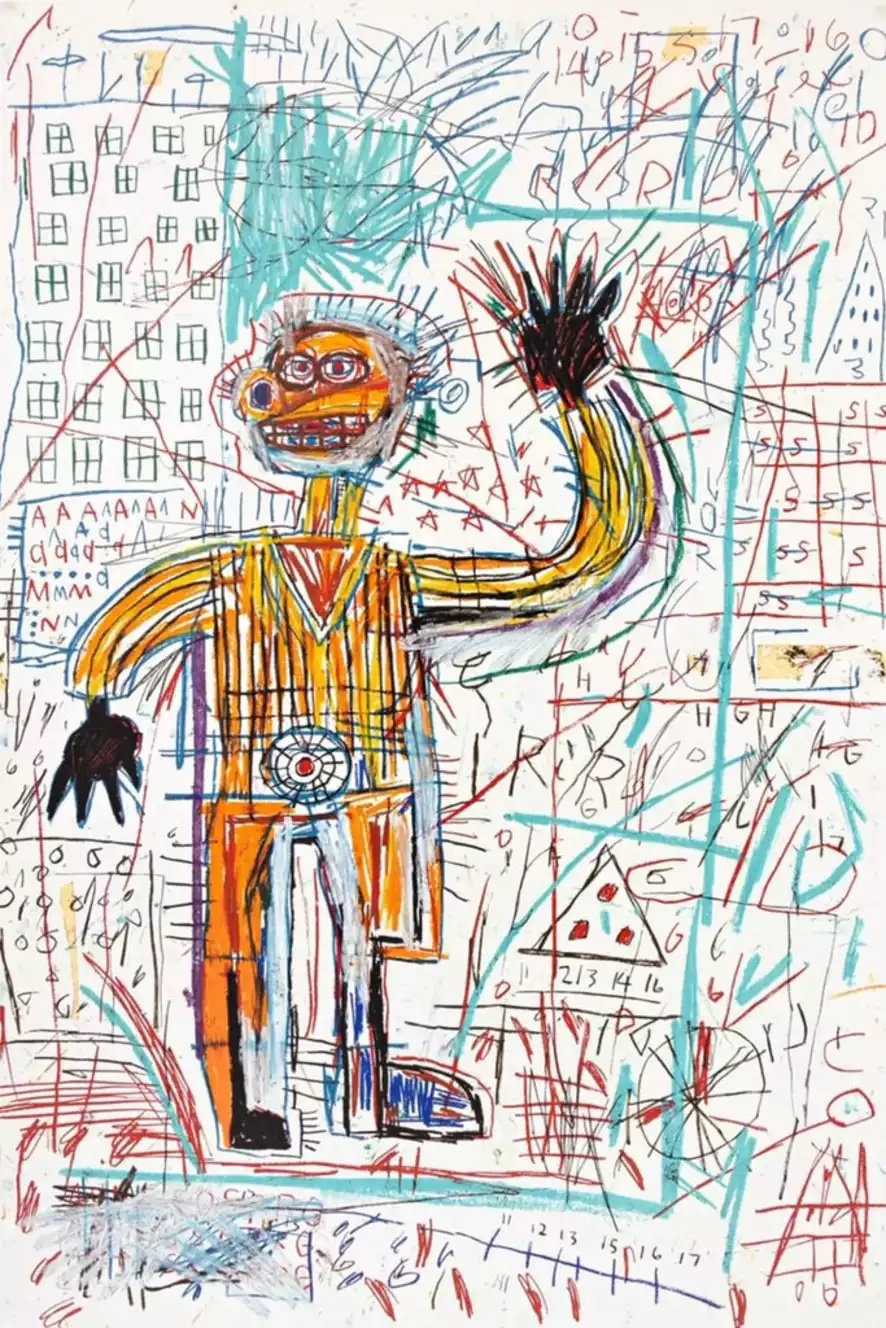 Michel Basquiat Untitled Figure