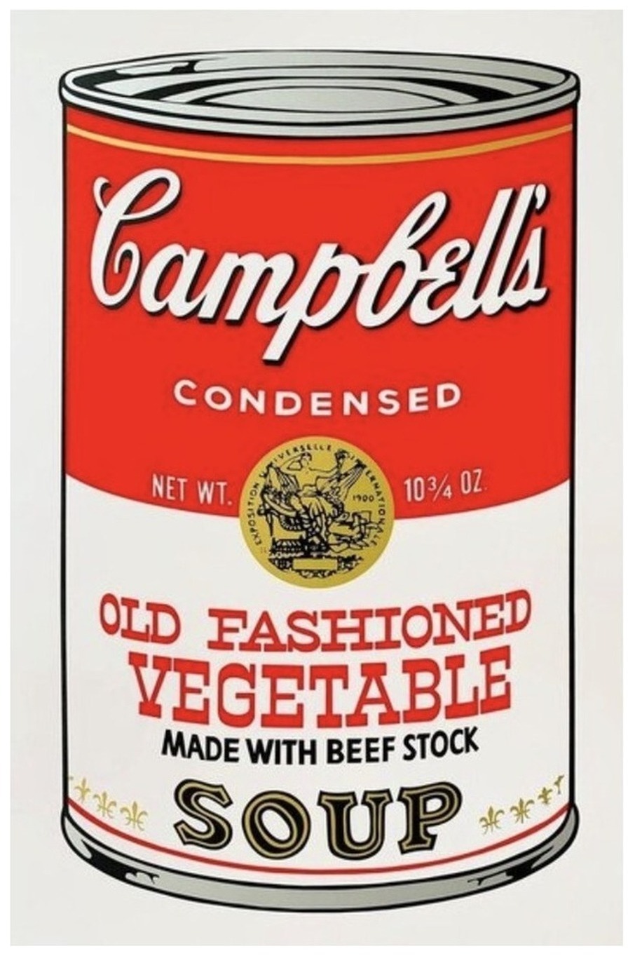 Soup Can II — Old Fashioned Vegetable (11.54) (after Andy Warhol)