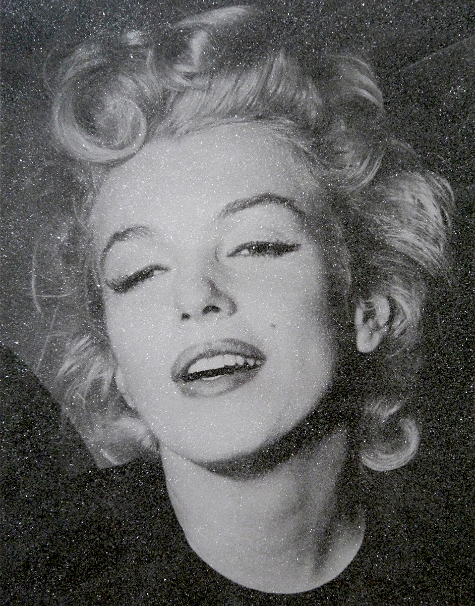 David Studwell, Marilyn Monroe — Platinum (Diamond Dust) — hand-pulled silkscreen with diamond dust
